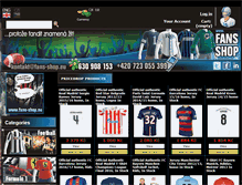 Tablet Screenshot of fans-shop.eu